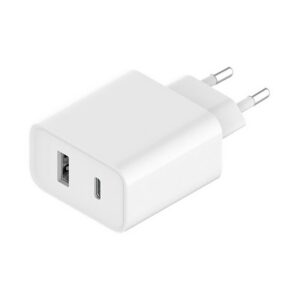 Cestovná rýchlonabíjačka Xiaomi Combo USB-A / USB-C 33 W PD (BHR4996GL) – biela