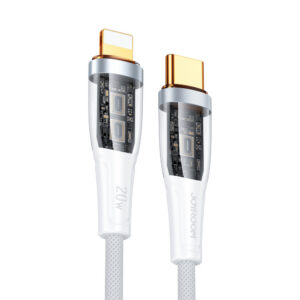 Kábel Joyroom séria Star-Cloud A3 USB-C – Lightning 20 W s inteligentným vypínaním, 1,2 m – biela