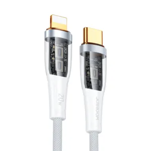 Kábel Joyroom séria Star-Cloud A3 USB-C – Lightning 20 W s inteligentným vypínaním, 1,2 m – biela