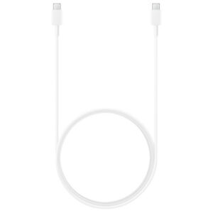 Kábel Samsung USB-C – USB-C 3 A, 480 Mb/s, 1,8 m (EP-DX310JWEGEU) – biela