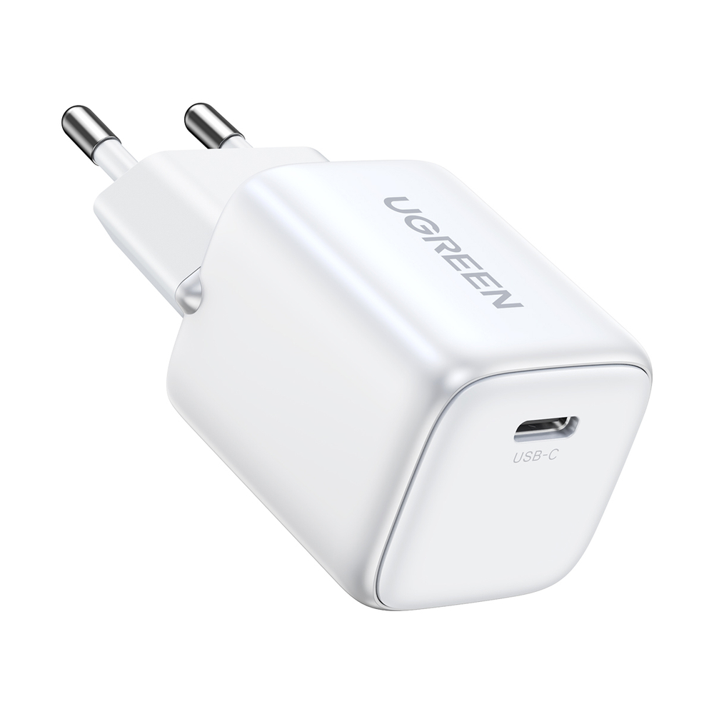 Sieťová nabíjačka Ugreen Nexode mini CD318 15324 GaN 20 W USB-C PD 3.0 / QC 4.0 – biela – Obrázok 4