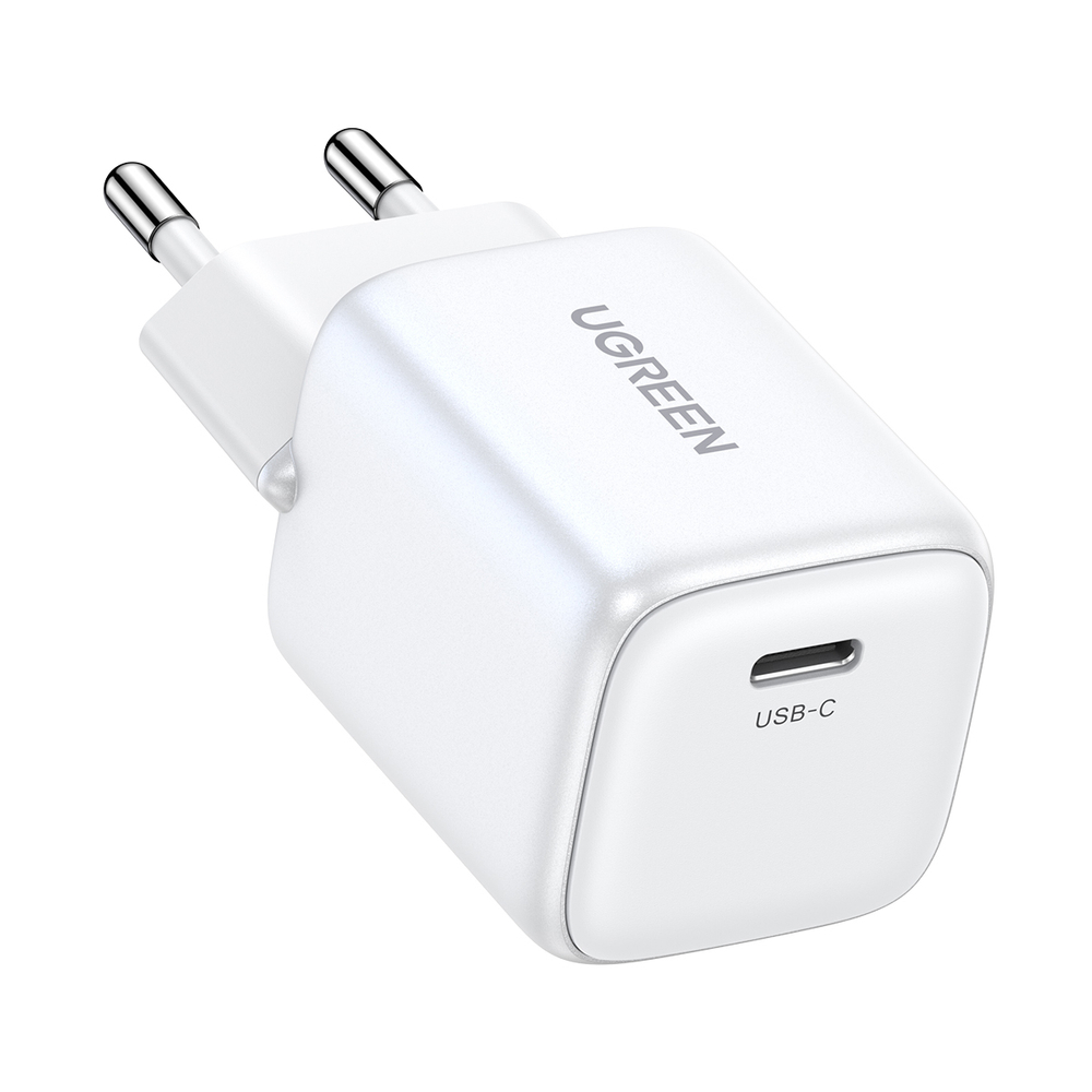 Sieťová nabíjačka Ugreen Nexode mini CD318 15324 GaN 20 W USB-C PD 3.0 / QC 4.0 – biela – Obrázok 2