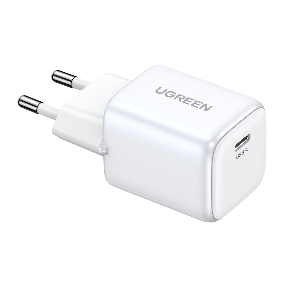 Sieťová nabíjačka Ugreen Nexode mini CD318 15324 GaN 20 W USB-C PD 3.0 / QC 4.0 – biela – Obrázok 3