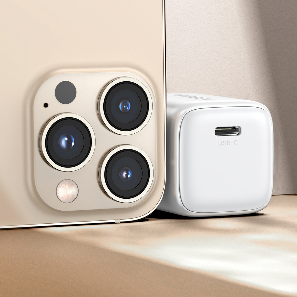 Sieťová nabíjačka Ugreen Nexode mini CD318 15324 GaN 20 W USB-C PD 3.0 / QC 4.0 – biela – Obrázok 6