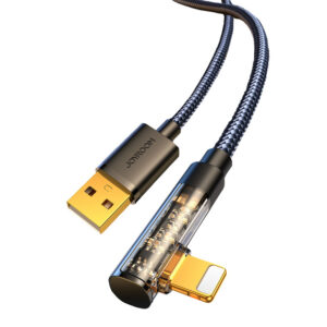 Kábel Joyroom herná S-UL012A6 Lightning (zahnutý) / USB-A (rovný) 2.4A 1.2 m – čierna