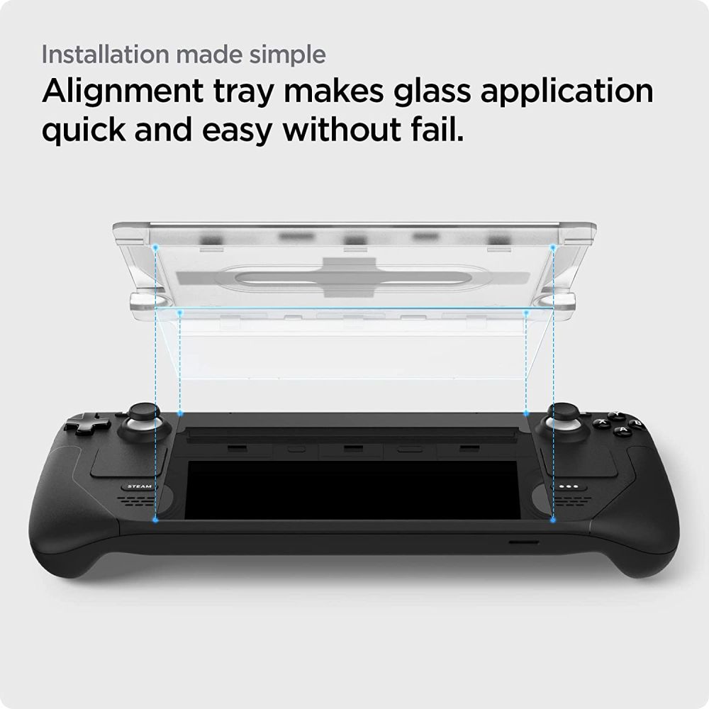 Tvrdené sklo Spigen Glas.tR EZ Fit pre Steam Deck – Obrázok 2