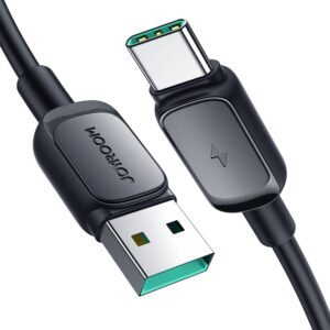 Kábel Joyroom Multi-Color Series A14 USB-A / USB-C 3A 1.2 m – čierna