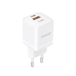Sieťová nabíjačka Dudao A13Pro GaN 33 W PPS USB-C / USB-A – biela