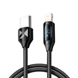 Kábel Wozinsky WUCLC1 Lightning – USB-C 36 W, 480 Mb/s, 1 m – čierna