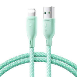 Kábel Joyroom séria Multi-Color S-A34 USB-A – Lightning 3 A, 1 m – zelená