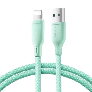 Kábel Joyroom séria Multi-Color S-A34 USB-A – Lightning 3 A, 1 m – zelená