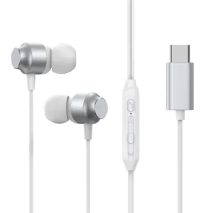 Slúchadlá do uší Joyroom JR-EC06 USB-C – strieborná