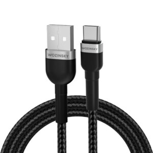 Kábel Wozinsky WNBAC1 USB-A – USB-C 2,4 A, 1 m – čierna
