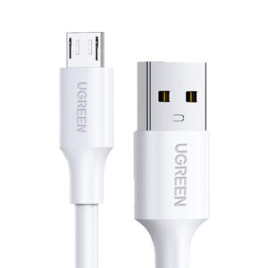 Kábel Ugreen US289 60143 micro USB / USB-A 2m – biela