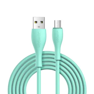 Dátový kábel Joyroom Bowling S-2030M8 USB-A – micro USB 3 A 2 m – zelená