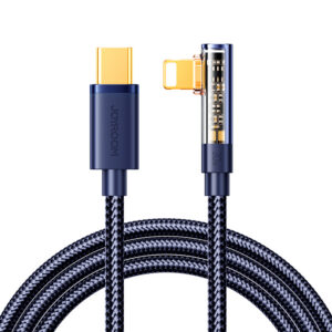 Kábel Joyroom herná S-CL020A6 Lightning (zahnutý) / USB-C (rovný) 20W 1.2 m – modrá
