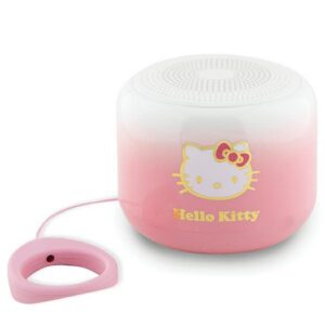 Reproduktor Hello Kitty Bluetooth, galvanizovaný povrch s farebným prechodom – ružová