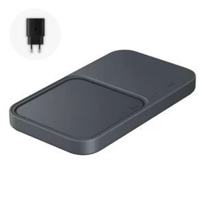 Bezdrôtová nabíjačka Samsung Duo EP-P5400TBEGEU 15 W so sieťovým adaptérom a napájacím káblom – čierna