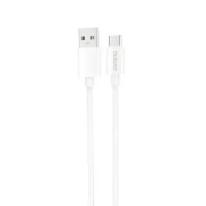 Kábel Dudao L4ST USB-A – USB-C 2 A 1 m – biela