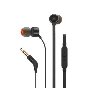 Slúchadlá do uší JBL Tune 110 s konektorom 3,5 mm jack a diaľkovým ovládaním – čierna