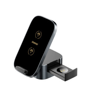Bezdrôtová nabíjačka Dudao A11Pro+ 15W 3in1 pre telefón/smart hodinky/slúchadlá – čierna