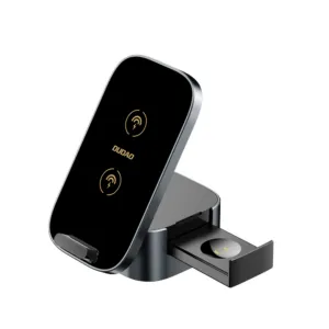 Bezdrôtová nabíjačka Dudao A11Pro+ 3v1 15 W pre telefón, inteligentné hodinky a slúchadlá – čierna