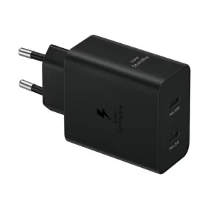 Sieťová nabíjačka Samsung Duo EP-T5020XBEGEU 50 W 2x USB-C – čierna