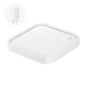 Bezdrôtová nabíjacia podložka Samsung EP-P2400TWEGEU 15 W so sieťovým adaptérom – biela