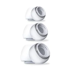 Náhradné koncovky do uší Tech-Protect pre AirPods Pro 1 / 2, veľkosti S / M / L – biela (3 ks)