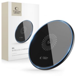Indukčná nabíjačka Tech-Protect QI15W-C1 15 W – čierna