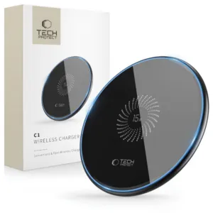 Indukčná nabíjačka Tech-Protect QI15W-C1 15 W – čierna