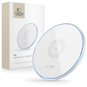 Indukčná nabíjačka Tech-Protect QI15W-C1 15 W – biela