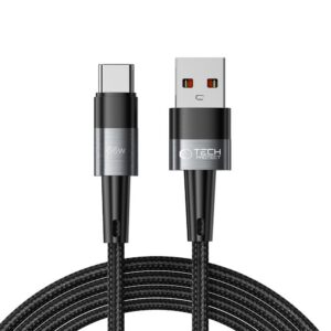 Kábel Tech-Protect UltraBoost USB-C / USB-C 66W 6A 2m – sivá