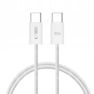 Kábel Tech-Protect UltraBoost Classic USB-C / USB-C PD 60W 3A 1m – biela