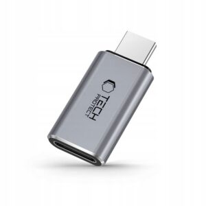 Adaptér Tech-Protect UltraBoost USB-C (samec) na Lightning (samica) – sivá
