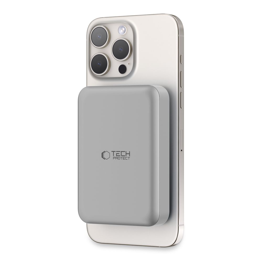 Powerbanka Tech-Protect PB11 LifeMag MagSafe 10 000 mAh – titánová – Obrázok 2