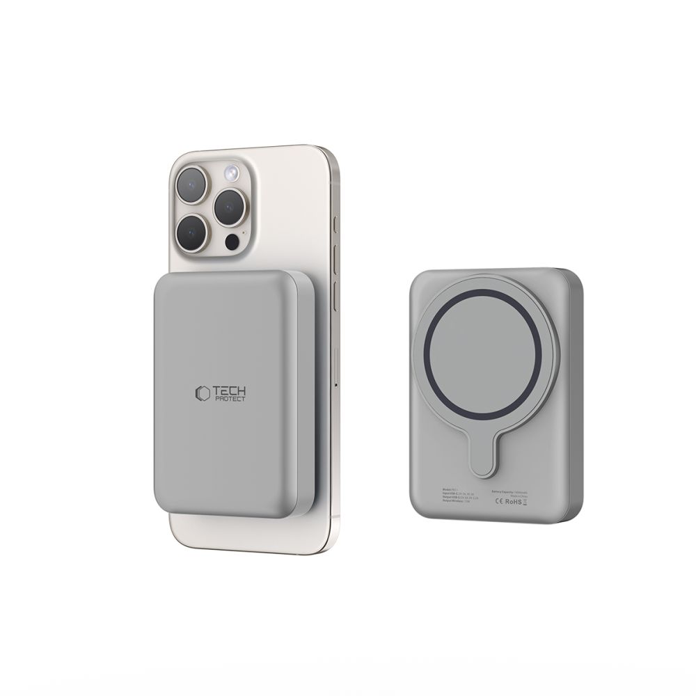 Powerbanka Tech-Protect PB11 LifeMag MagSafe 10 000 mAh – titánová – Obrázok 5