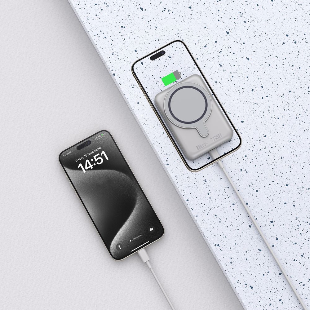 Powerbanka Tech-Protect PB11 LifeMag MagSafe 10 000 mAh – titánová – Obrázok 6
