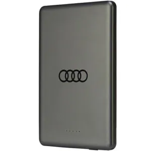 Indukčná powerbanka Audi Big Logo MagSafe 15 W 5000 mAh – sivá