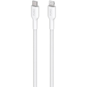 Kábel Puro Fabrik USB-C - Lightning s MFI 1.2m – biela