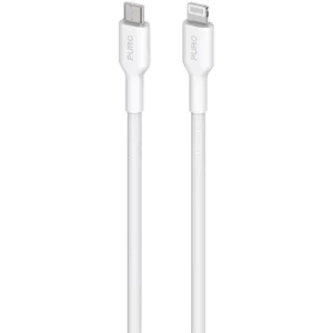 Kábel Puro Fabrik USB-C – Lightning s certifikáciou MFi, 1,2 m – biela