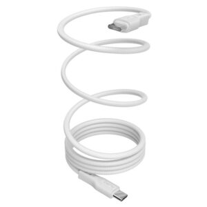 Kábel Puro magnetický USB-C - USB-C 60W USB 3.2 (20 Gbps) 1m magnetický – biela
