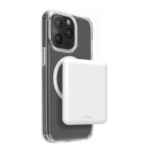 Powerbanka Puro Power Mag 5000 mAh s MagSafe USB-C – biela