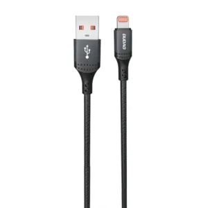 Opletený kábel Dudao L3SL USB-A – Lightning 3 A, 30 W 1,2 m – čierna