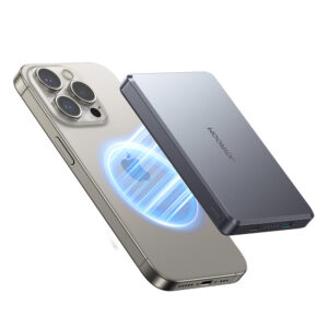 Ultratenká powerbanka Joyroom JR-PBM08 Pro 10 000 mAh 20 W s indukčným nabíjaním 15 W – sivá