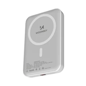 Magnetická powerbanka Wozinsky WRW349YWS 10 000 mAh – biela