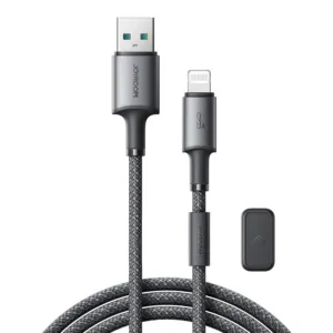 Kábel Joyroom séria Unlimited S-A50 USB-A – Lightning 3 A s magnetickým organizérom, 1,2 m – sivá