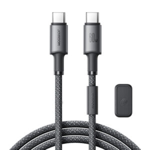 Kábel Joyroom séria Unlimited S-A50 USB-C – USB-C 60 W s magnetickým organizérom, 1,2 m – sivá
