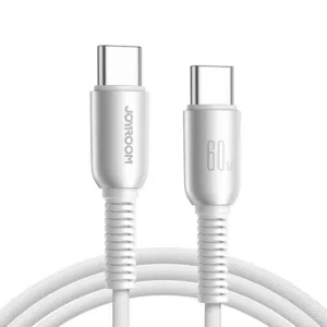 Kábel Joyroom séria Cutting-Edge S-A51 USB-C – USB-C 60 W, 1,2 m – svetlosivá