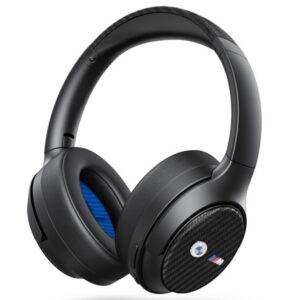 Bezdrôtové slúchadlá BMW Encmetal Logos Bluetooth ANC cez uši – čierna
